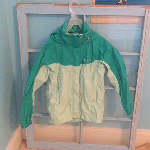A marmot kids rain coat
